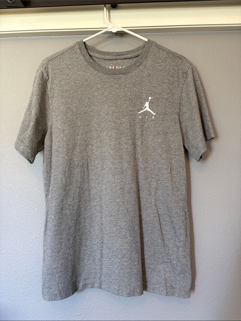 Nike Gray Jordan Air Short-Sleeve Crewneck T-Shirt